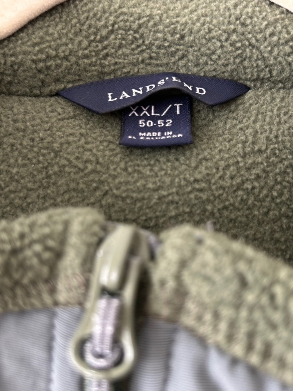 Lands' End Sage Green Fleece Jacket - Picture 16 of 16